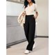 thumbnail image 3 of Pantalón de vestir IUGA elástico wide leg para mujer, 3 of 3