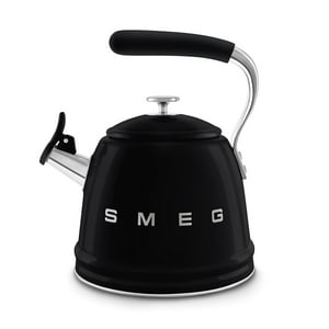 Kettle Smeg Smeg - Estufa Para Inducción, Diseño Retro, 2,4 L, Color Negro
