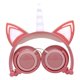 thumbnail image 4 of Auriculares Para Ni?os Con Orejas De Gato Y Unicornio, Diadema LED Intermitente Para Ni?as, Rosa, Rosa, 4 of 5