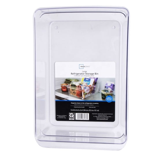 Bandeja Organizadora Refrigerador L Transparente Mainstays