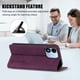 thumbnail image 3 of Funda Billetera para Xiaomi Redmi Note 17 4G Imán y Resistente Morado, 3 of 6