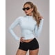 thumbnail image 1 of Chaqueta Deportiva Para Mujer Slim Fit Con Cierre Y Cuello Alto, 1 of 3