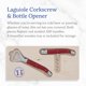 thumbnail image 2 of Sacacorchos y abrebotellas Jean Dubost Laguiole con asas rojas, 2 of 6