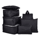 thumbnail image 2 of Organizadores de equipaje de viaje bolsa ropa interior 7 piezas negro, 2 of 3