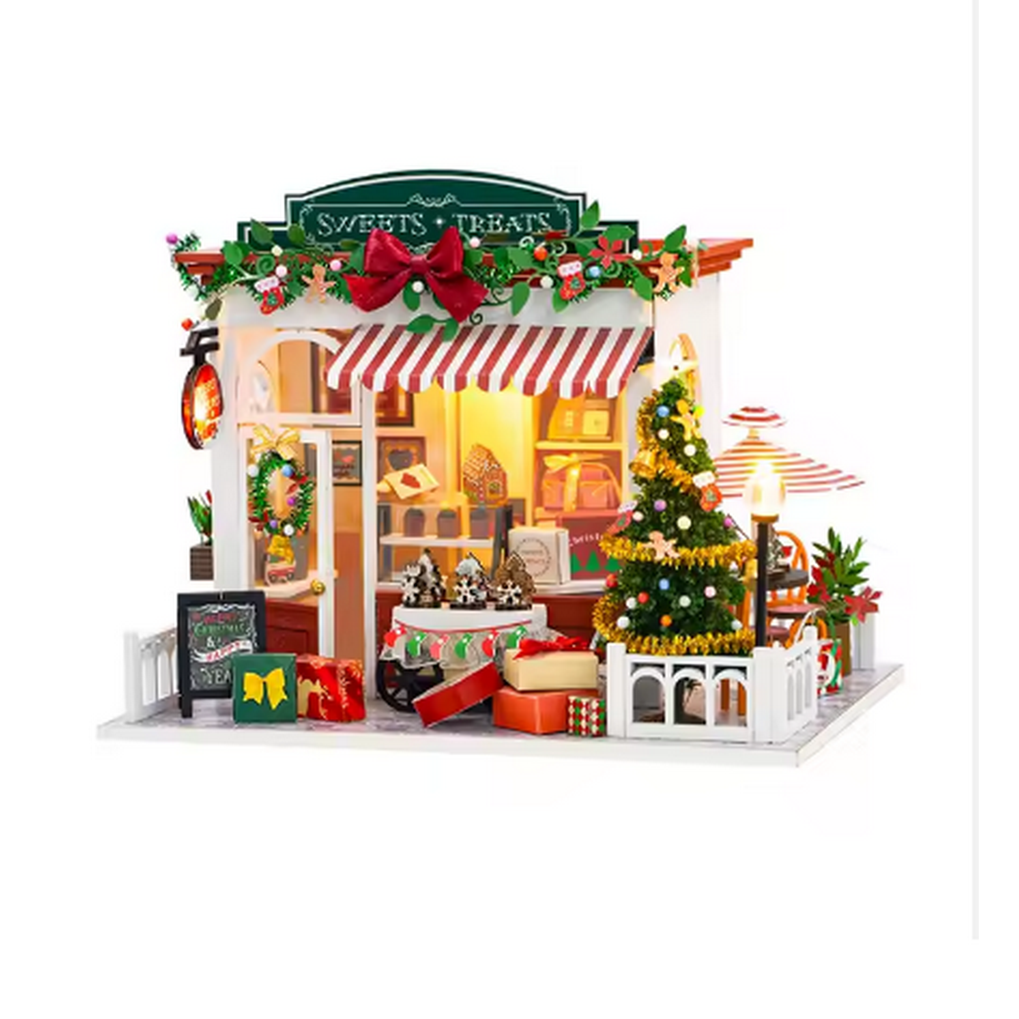 China - Casita Miniatura Navideña "sweets Treats" – Kit Diy Con Luces Led Pc2319