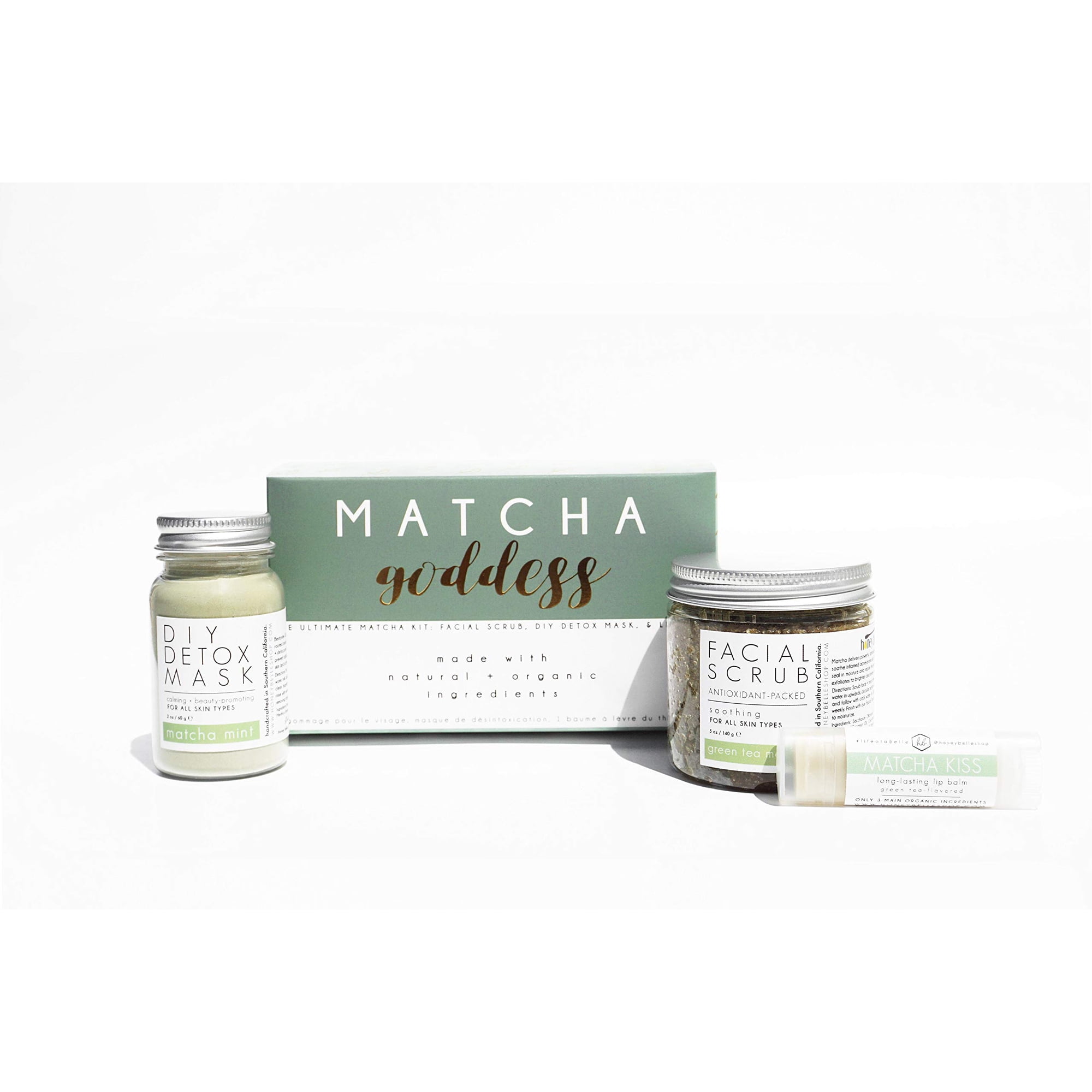 Kit De Regalo Honey Belle Matcha Goddess Para El Cuidado Facial