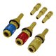 thumbnail image 1 of Conector de manguera RIVERWELD colores rojo, azul y dorado, 1 of 5