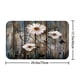thumbnail image 1 of 1pc Wooden Door & Flower Waterproof Shower Curtain With 12 Hooks, Non-Slip Bathroom Rug, Toilet U-Shape Mat, Toilet Lid Cover Pad, Bathroom Decor, 1 of 4