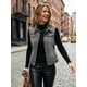 thumbnail image 4 of INSPIRE CHIC Chaleco de Mezclilla sin Mangas para Mujer con Botones Lavado Chaqueta Gris M, 4 of 6