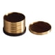 thumbnail image 3 of Juego De 6 Posavasos De Madera Para Regalo, Protección De Mesa Para Oficina, Sala De Estar, Cocina, Color Negro, 3 of 3