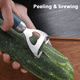 thumbnail image 4 of Pelador de verduras - Pelador rotatorio de acero inoxidable, 4 of 5