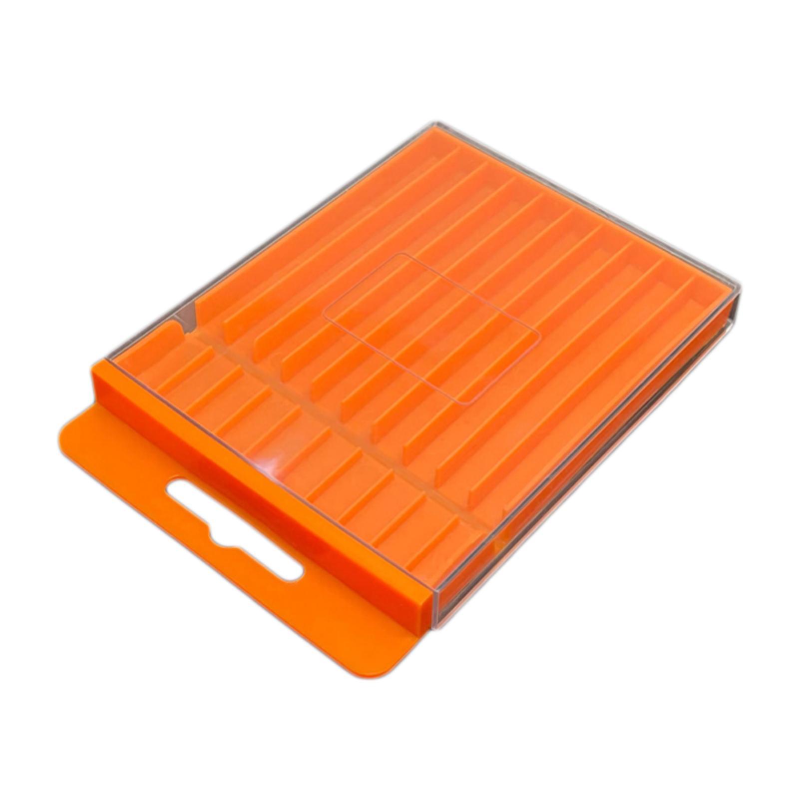 Ioensy - Caja De Almacenamiento Para Brocas, Contenedor Para Brocas, Organizador Vacío Para Garaje, 12,7 X 10,1 X 1,38 Cm