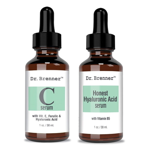 Serum Dr. Brenner con vitamina C, 20% de ácido L-ascórbico puro, juego de 2