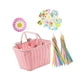 thumbnail image 3 of Cesta De Bicicleta Para Niños, Cesta De Manillar Con Decoración Frontal Para Ciclismo, Deportes De Equitación, Color Rosa Claro, 3 of 3