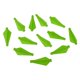 thumbnail image 4 of Pluma de plástico 12 piezas Fletching para flechas de tiro con arco de bricolaje verde, 4 of 5