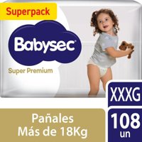 Pañal De Bebé Babysec Super Premium Xxxg 108Un