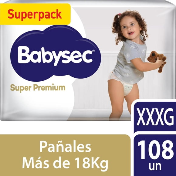 Pañal De Bebé Babysec Super Premium Xxxg 108un
