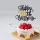 thumbnail image 3 of Decoración para tartas Leetaivie Happy 78th Birthday con purpurina negra y dorada, 3 of 3