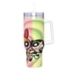 thumbnail image 2 of Las Chicas Superpoderosas Vaso aislado de acero inoxidable con asa, diseño temático, regalo para familia, amigos y fans; incluye pajita y encaja en el portavasos estándar, 40 oz, 2 of 6