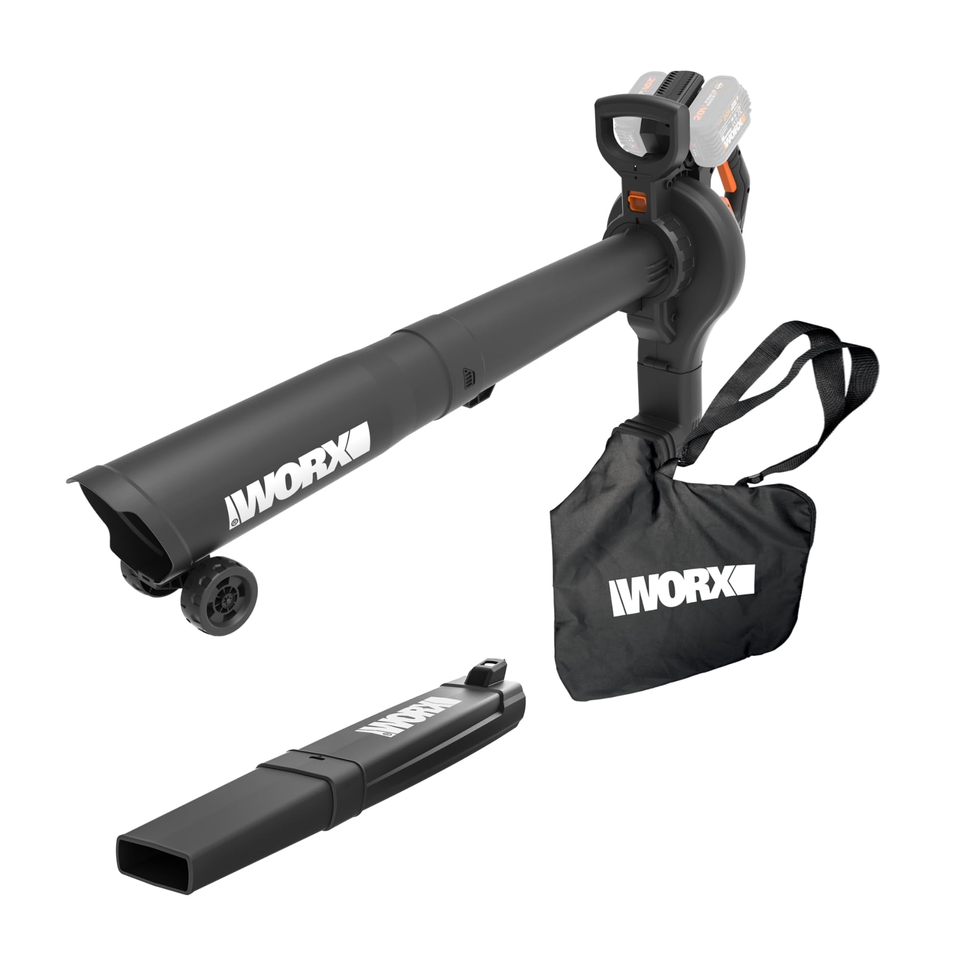 Sopladora De Hojas Worx Wg583.9 Inalámbrica 3 En 1 Con Aspiradora Y Trituradora