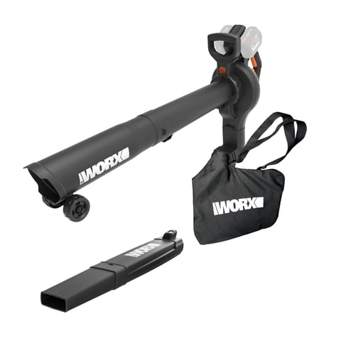 Sopladora De Hojas Worx Wg583.9 Inalámbrica 3 En 1 Con Aspiradora Y Trituradora