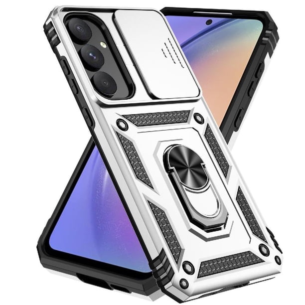 Estuche GANGXUN para Samsung Galaxy A55 5G, soporte giratorio 360°, estilo mecánico y magnético