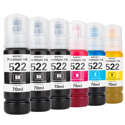 Botellas De Recarga De Tinta Imtfzct T522 522 Para Impresora Epson Ecotank