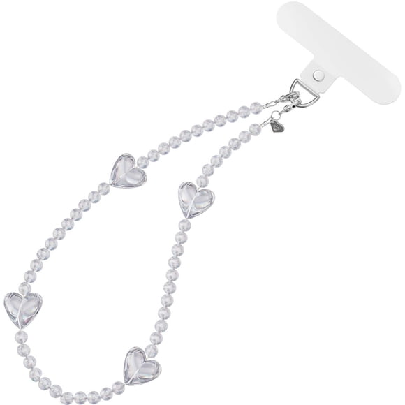 Colgante para celular Velvet Caviar Holo Heart Muñequera
