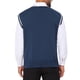 thumbnail image 3 of INSPIRE CHIC Chaleco de Suéter de Punto Trenzado sin Mangas de Color Sólido para Hombre L Azul Marino, 3 of 5
