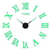 Magideal - Pegatinas De Reloj De Pared Sin Marco Luminosas Modernas, Reloj De Pared Grande, Pegatina De Pared, Decorativa, Para El Hogar, Comedor, Sala De Estar,