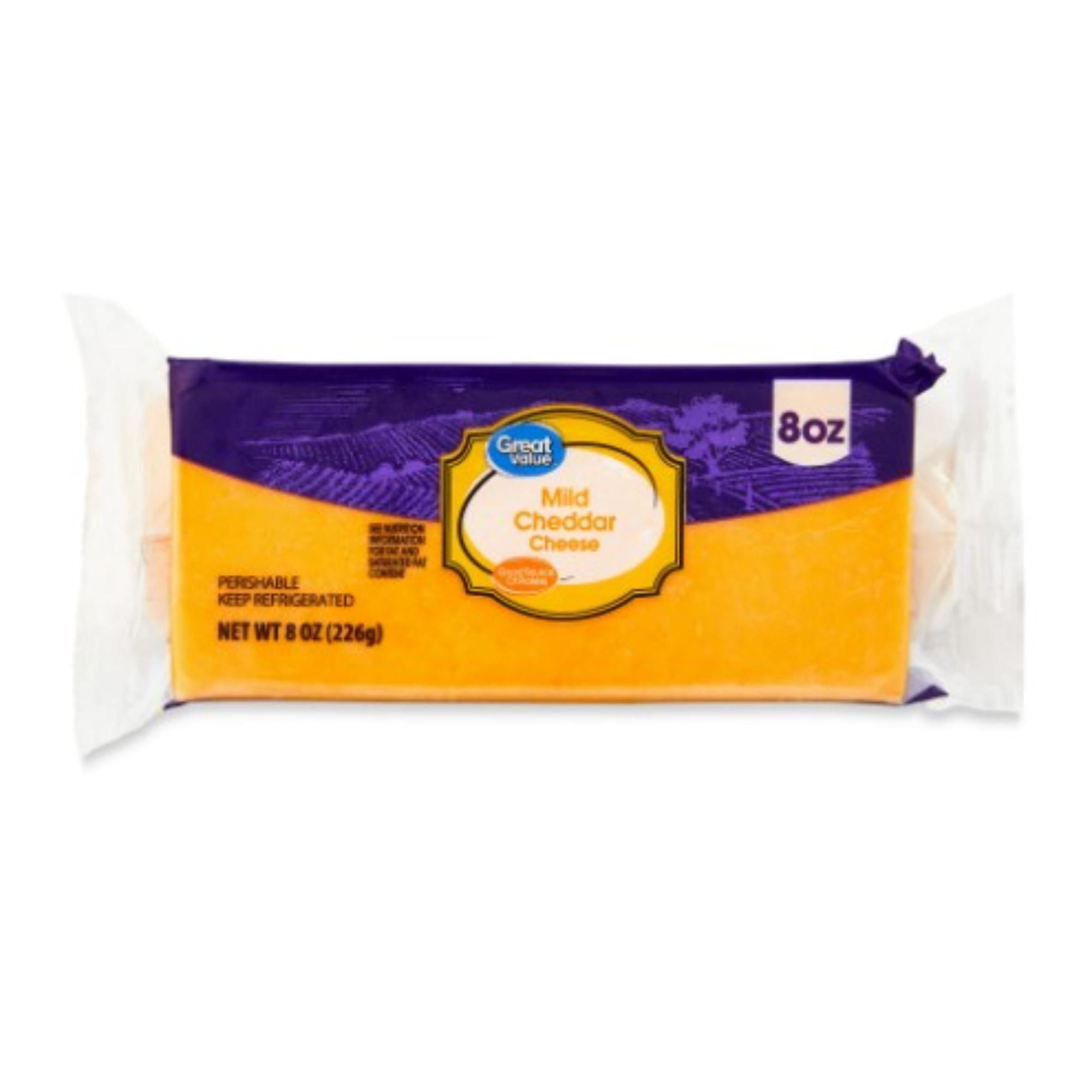 Queso Cheddar Medium Trozo 226 g Great Value