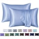 thumbnail image 1 of 1 Pair, Solid Color Faux Silk Satin Pillowcase, Household Bedding, Envelope Pillowcase, 1 of 3