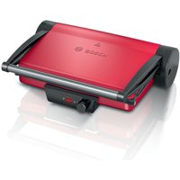 Parrilla Grill Placas Antiadherentes Bosch 3 En 1 Color Rojo