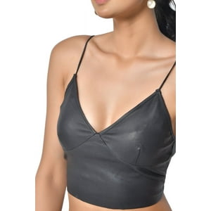 Top Halter Sharo Classic Leather Negro