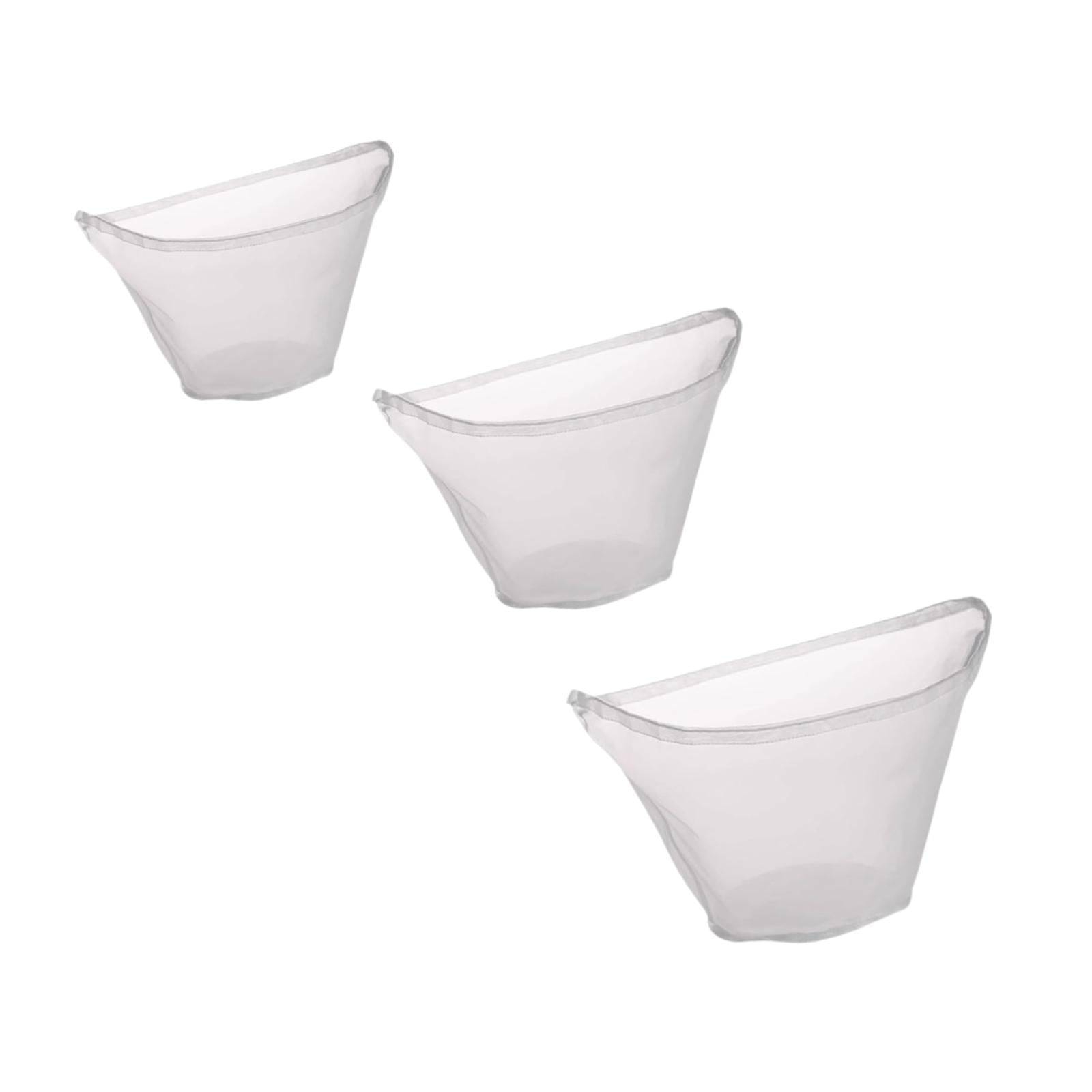 Magideal - 3 Bolsas Para Leche De Nueces, Bolsas De Tela Para Colar Queso, Portátiles, Bolsa Coladora De Alimentos De Malla Fina Para Leche De Almendras, Hornear