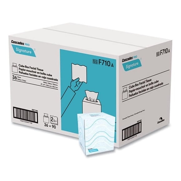 Pañuelos Faciales Cascades PRO 90 Hojas/Caja Blanco