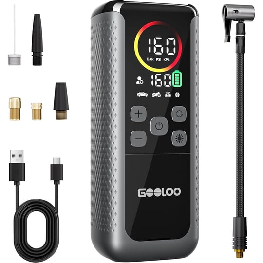 Inflador Gooloo Gt160 Dual 160psi Compresor Aire Portátil