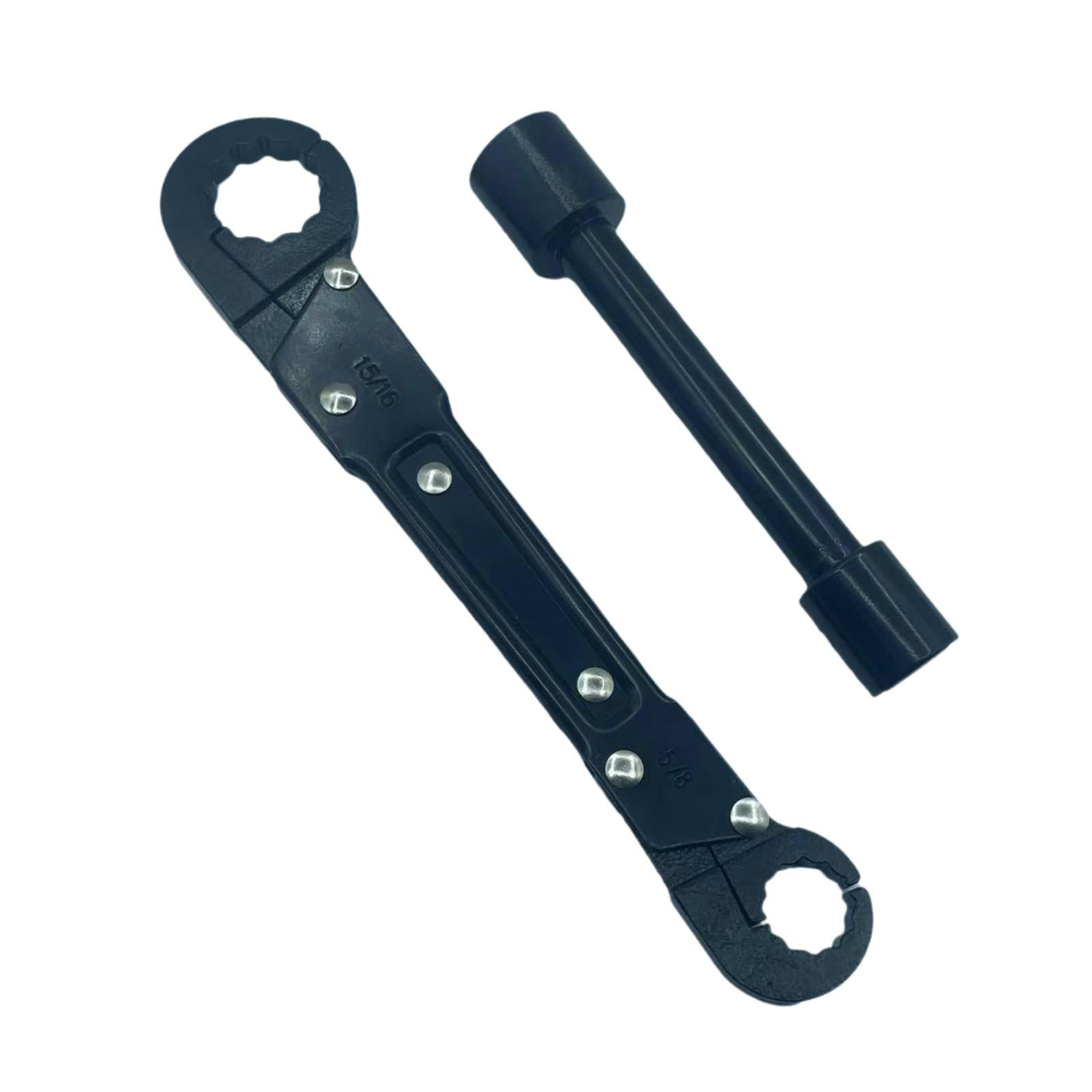 Magideal - Herramienta De Extracción De Plomería Con Llave Doble Kwik Tite, Práctica Y Fácil De Usar Para Plomeros, Kit De Llave De Plomería Premium Resistente A Con Llave De Tope