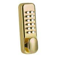 Magideal - Cerradura De Puerta Con Teclado Mecánico Cerradura De Puerta Mecánica,Fácil De Instalar,Combinación Mecánica Sin Llave,Cerradura De Puerta De Entrada Oro