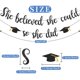 thumbnail image 2 of Decoraciones de banner She Believed She Could So She Did 2024, 2 of 7