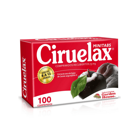 Ciruelax Minitabs Cassia Angustifolia 75 mg 100 Comprimidos