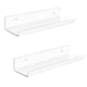 thumbnail image 1 of Estantes De Pared Flotantes De Acrílico De 2 Piezas Estantes De Repisa De Pared Modernos Para Dormitorio Transparente, 1 of 5