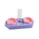 thumbnail image 1 of Cuencos De Puntos Con Dispensador De Agua Juego De Tazones De Comida Húmeda Y Seca Comedero Para Mascotas Bebedero Tres Violeta, 1 of 5