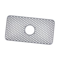 Magideal - Alfombrilla De Silicona Para Fregadero De Cocina, Antiarañazos, Plegable, Hueca, Flexible, Fácil De Limpiar, Reutilizable, Estable, Para Secar Platos Gris