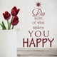 thumbnail image 2 of Decomural Do What Makes You Happy Inspirational WS-43927, 2 of 2