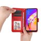 thumbnail image 3 of Funda tipo cartera FOXDOCK para OPPO A54 5G , diseño girasol en relieve, cuero PU, cierre magnético, soporte y tarjetero, 3 of 5