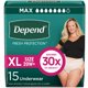 thumbnail image 1 of Ropa interior para incontinencia Depend Fresh Protection para mujer, XL 15u, 1 of 7