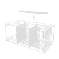 Ioensy - Pecera Betta, Acrílico, Jardín, Oficina, Caja De Cría De Peces, Cesta Para Peces, Acuario