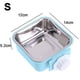 thumbnail image 2 of Cuenco para perros de acero inoxidable extraíble y colgante para comida y agua, cuencos para jaulas de mascotas, 2 of 8
