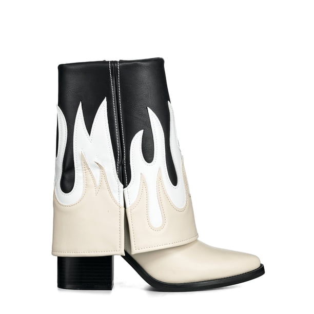 Botas Largas Mujer Eco Cuero De Moda Taco Alto Weide DH83